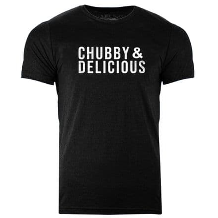 S486 Chubby and Delicious T-shirt Heather Black
