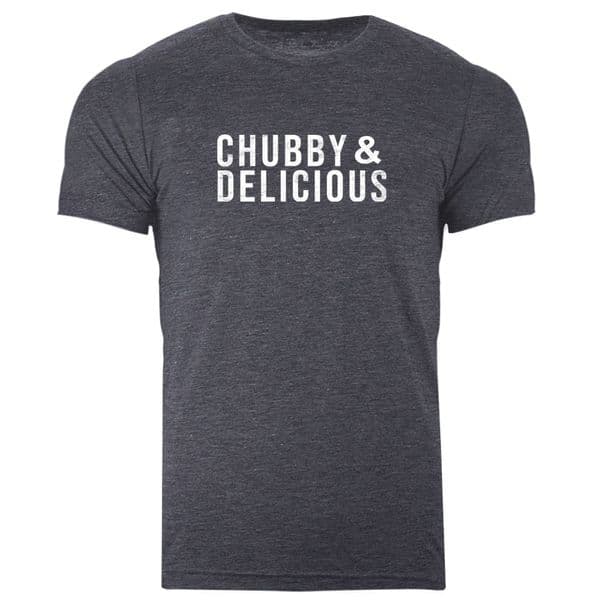Chubby and Delicious T-shirt Heather Black