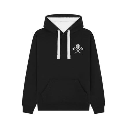 s488 logo Winter hoodie - Dusty Black - Clearance