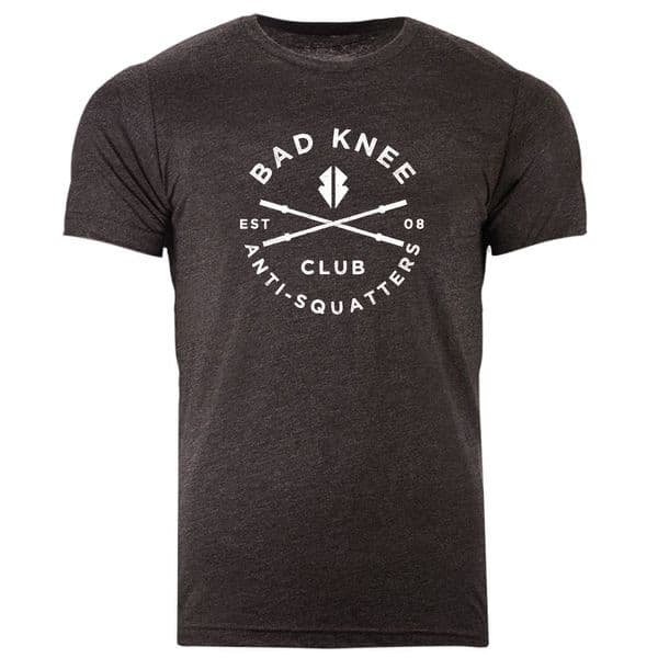 s526 Bad knee club Tee - Dark Heather