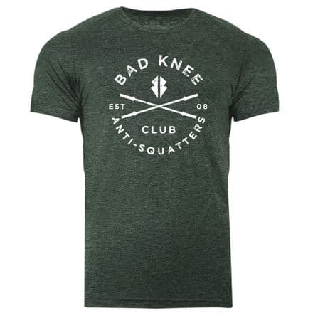 s526 Bad knee club Tee - Heather Forest