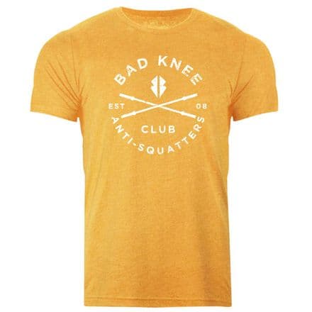 s526 Bad knee club Tee - Heather Mustard
