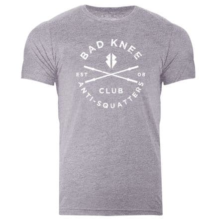 s526 Bad knee club Tee - Heather Storm