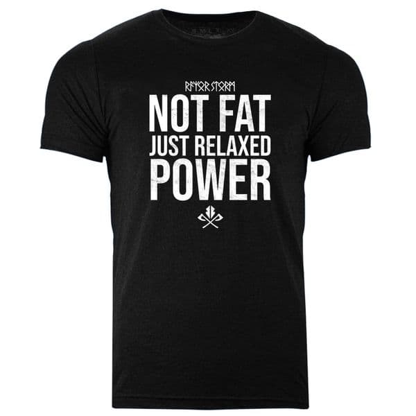 s555 relaxed power tee - Heather Black