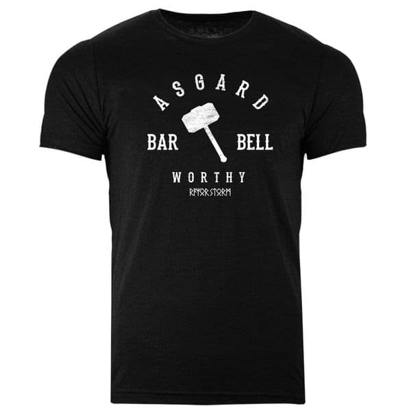 s570 Asgard barbell tee - Heather Black