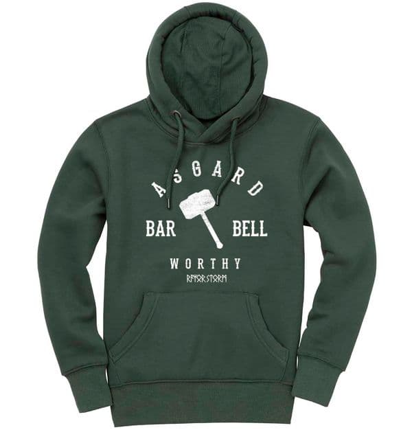 s570 asgard barbell winter hoodie - Bottle Green