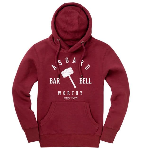 s570 Asgard barbell winter hoodie - Maroon