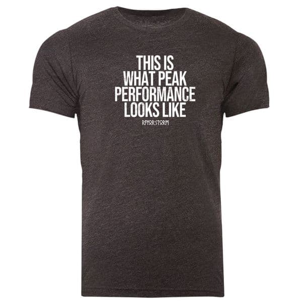 s594 this is what peak performance looks like tee - Dark Grey Heather