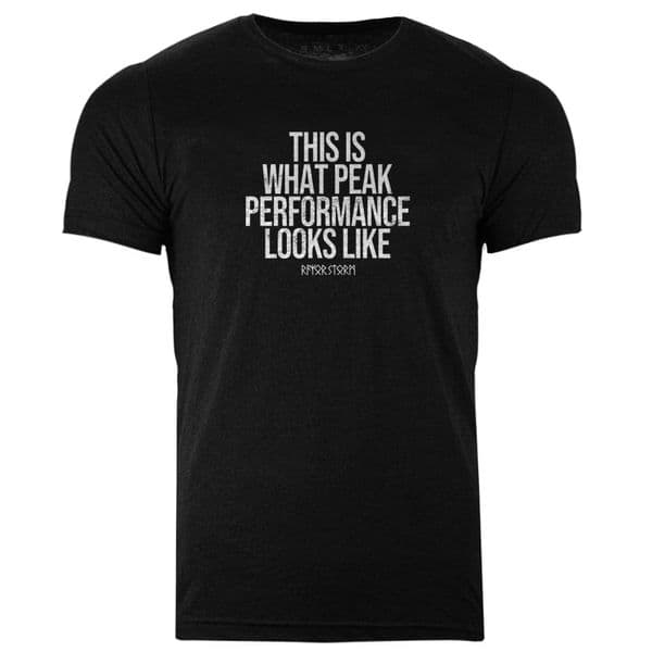 s594 this is what peak performance looks like tee - Heather Black