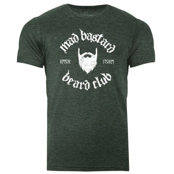 s595 mad bastard beard club tee - Heather Forest