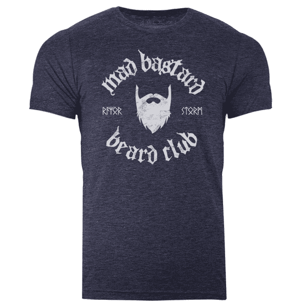 s595 mad bastard beard club tee - Midnight Navy