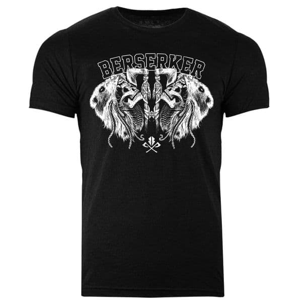 s606 Brsrkr tee - Heather Black