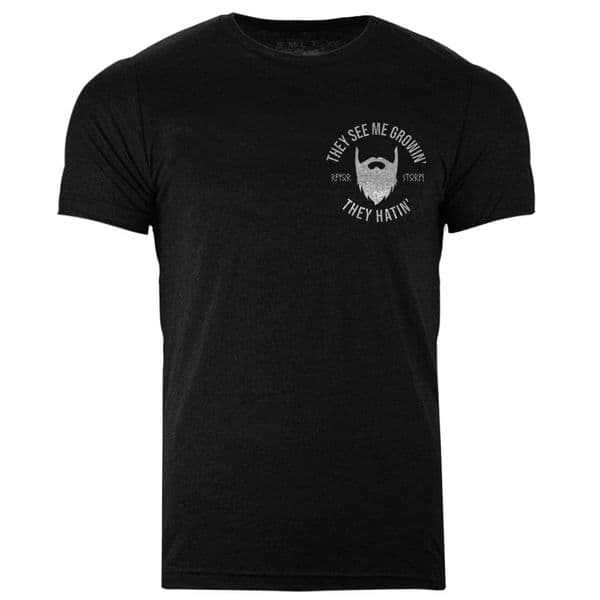 s617 They see me growin they hatin tee - Heather Black