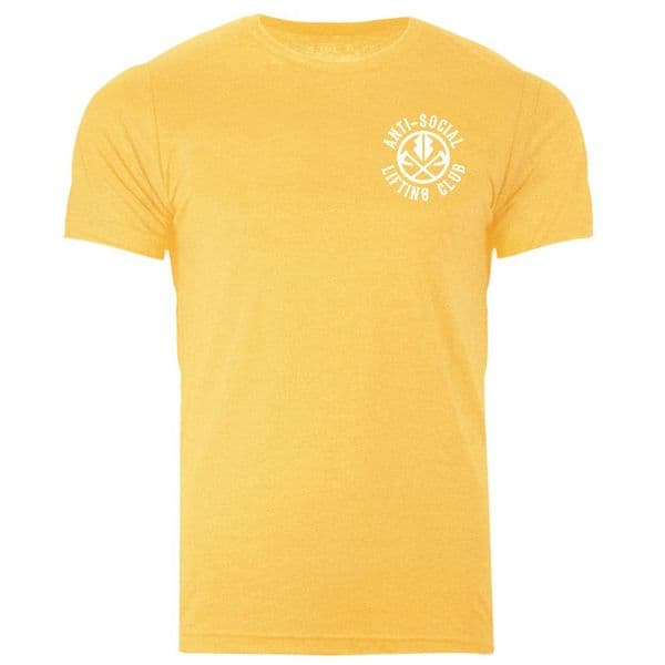 s625 ASLC pocket tee - Heather Gold
