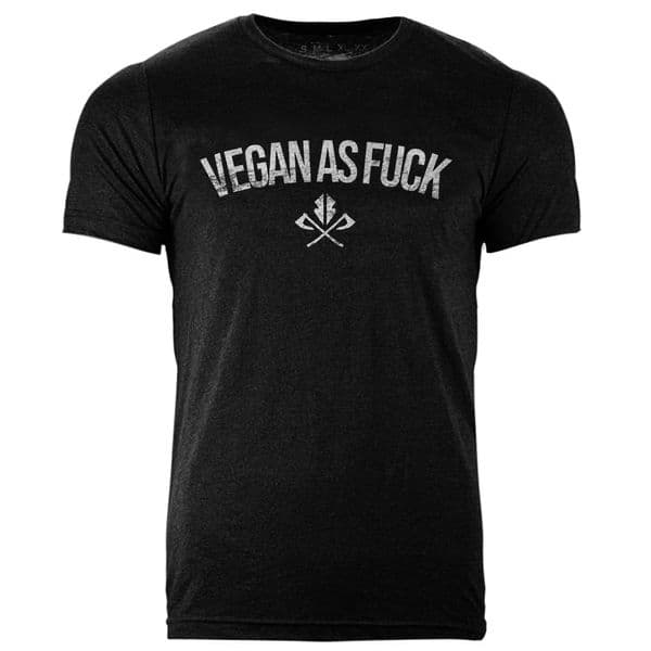 S63 Vegan As Fuck tshirt - Heather black