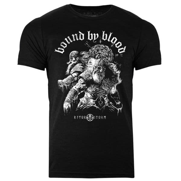 s674 bound by blood - Heather Black Tee
