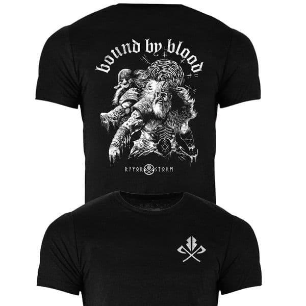 s674//s488 bound by blood tshirt - Heather Black