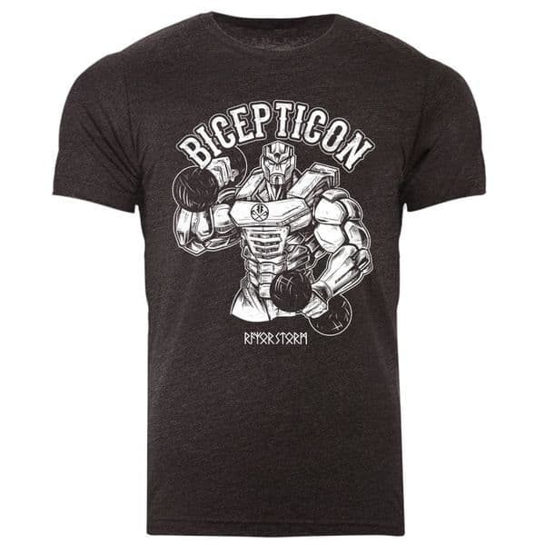 s729 Bicepticon tee - Dark Gray Heather