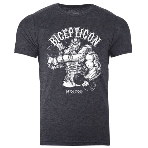 s729 Bicepticon tee - Heather Navy
