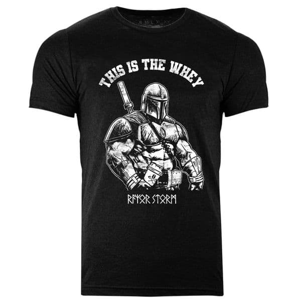 s737 This is the Whey tee - Heather Black