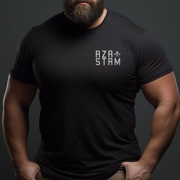s753 rzrstrm tee - Heather Black