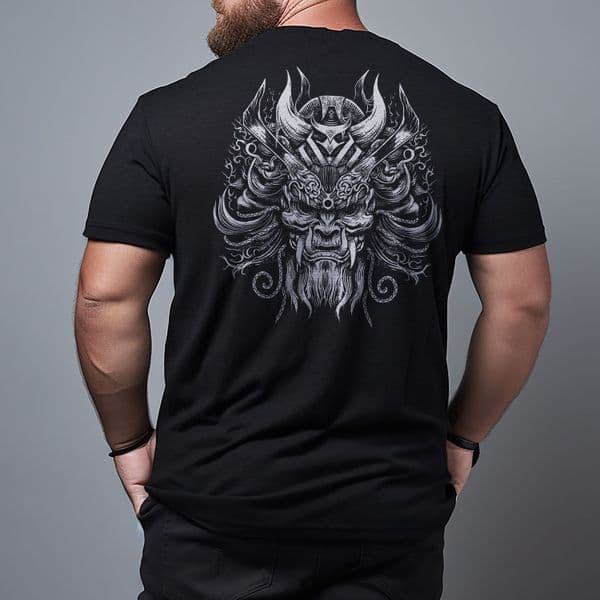 s758 Samurai tee - Heather Black