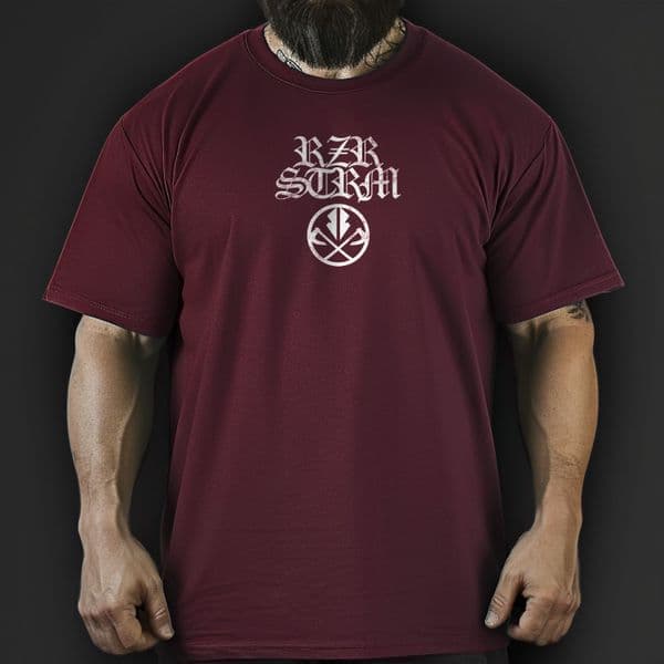 s803 rzr23 Heavy Oversized Tee - Cherry