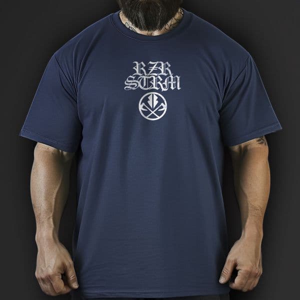 s803 rzr23 Heavy Oversized Tee - Light Navy