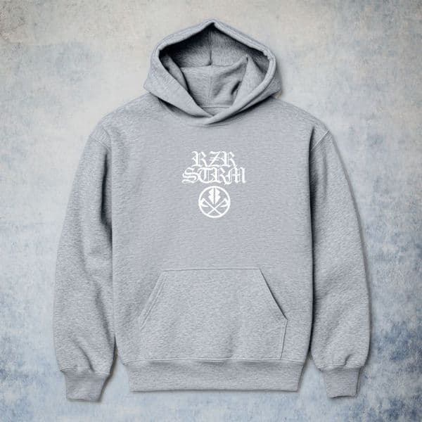 s803 rzr23 Hvy440 Hood - Heather Grey