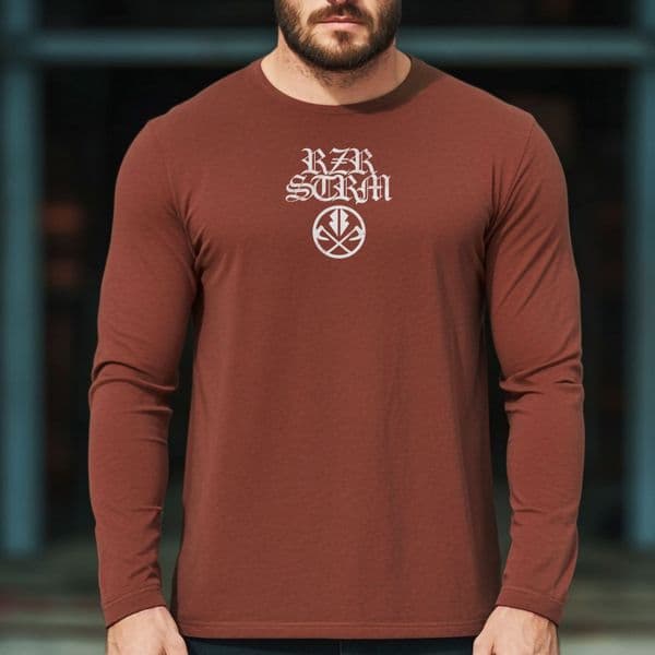 s803 rzr23 long sleeve tee - Heritage brown
