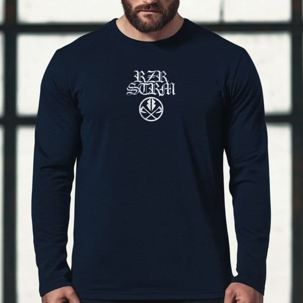 s803 rzr23 long sleeve tee - Navy