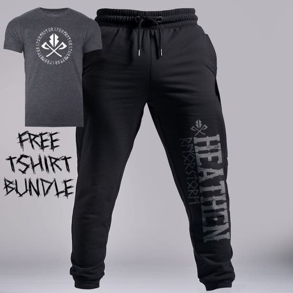 Mens black Casual athletic jogger sweatpants