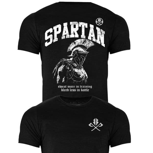 s846//s488 spartan tee - Heather Black