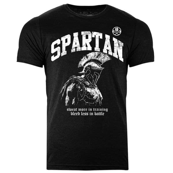 s846 spartan  tee - Heather Black