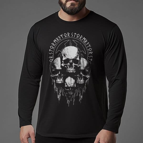 s848 Ceremony long sleeve tee - Black