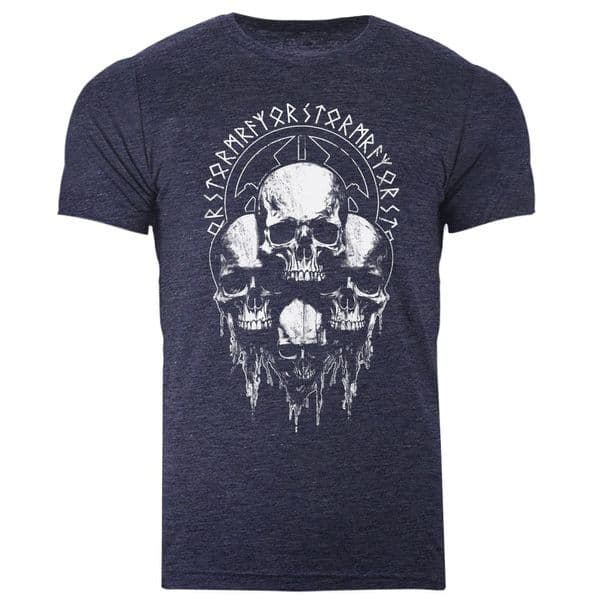 s848 Ceremony  tee - Heather Midnight Navy