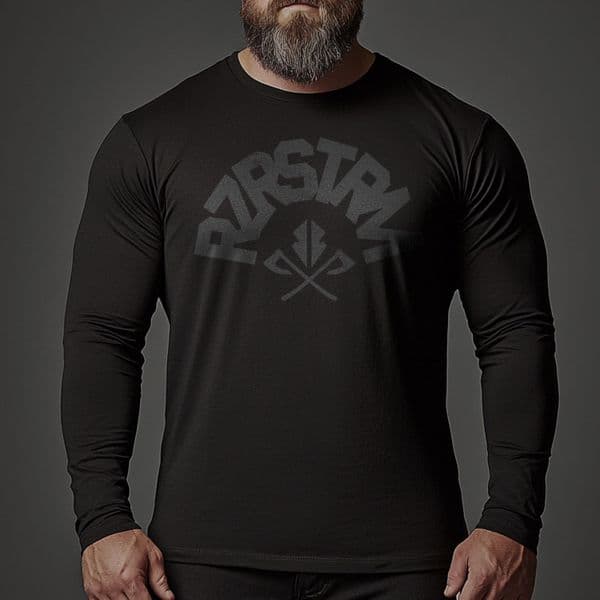 s854 Elevate long sleeve tee - Black