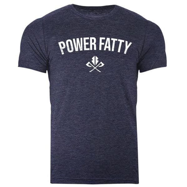 s864 power fatty T-shirt - Heather Navy