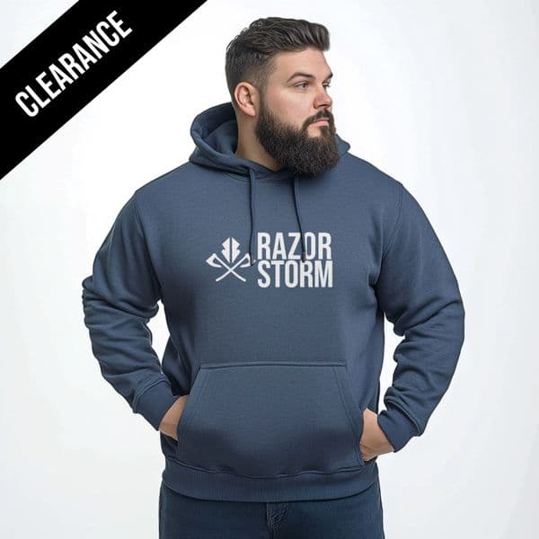 s878 winter hoodie Clearance - Light Navy Melange