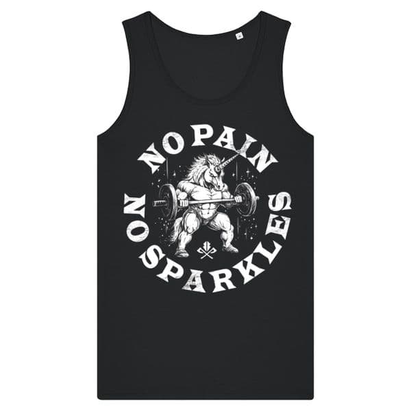 s883 No pain No Sparkles - Tank - Black