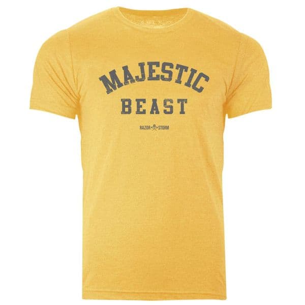 s884 Majestic Beast T-shirt - Heather Gold