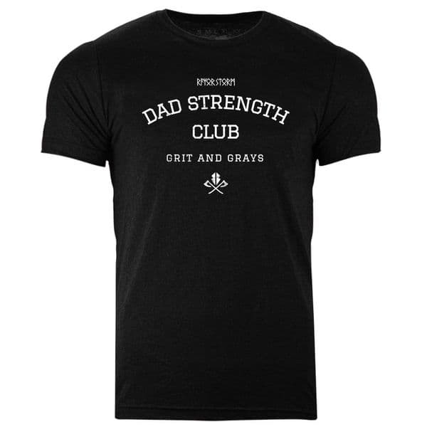 s888 Dad strength Grit and Grays T-shirt