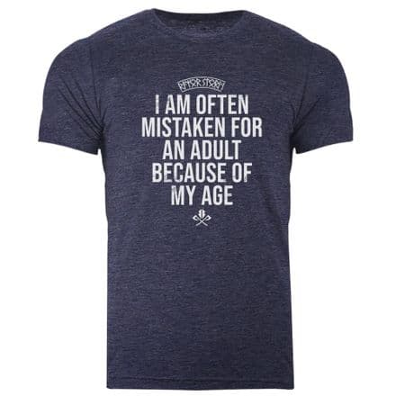 s893 I am often mistaken T-shirt - Heather Midnight Navy