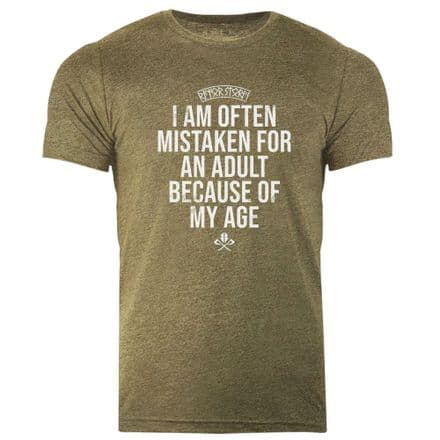 s893 I am often mistaken T-shirt - Heather Olive