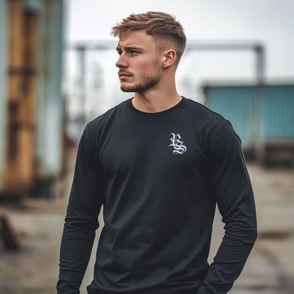 s901 Fundamental long sleeve tee - Black