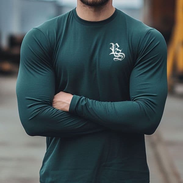s901 Fundamental long sleeve tee - Glazed Green