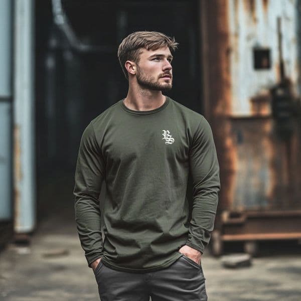 s901 Fundamental long sleeve tee - Khaki