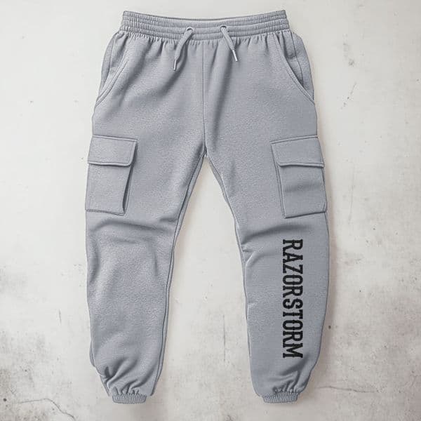 Mens Grey Casual gym joggers and sweatpants