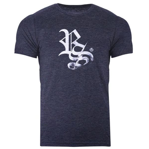 s905 Script tshirt - Heather Midnight Navy