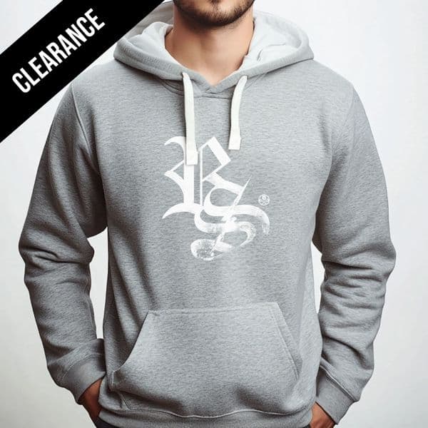 s905 Script WinterHood - Dusty Grey / White